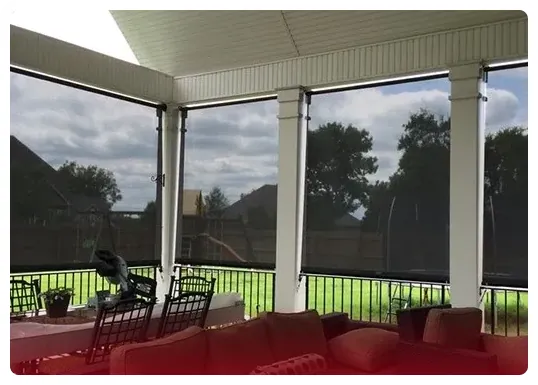 Motorized screens for windows and gazebos